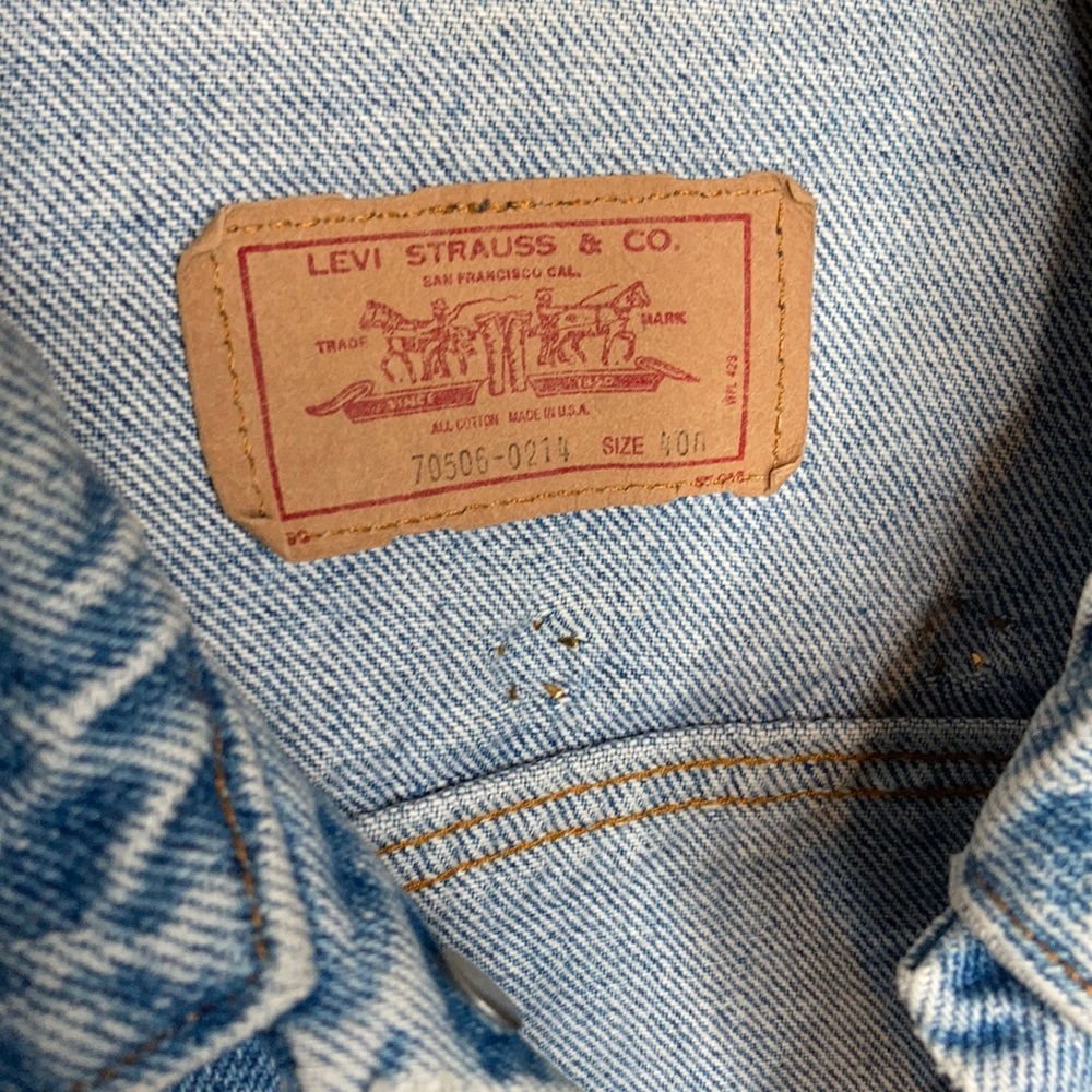 Vintage Levi’s Studded Jean Jacket size L - Picture 3 of 7